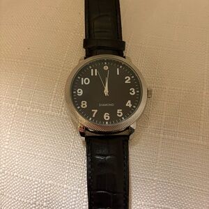 Diamond Supply Co. Silver and Black Men's Watch